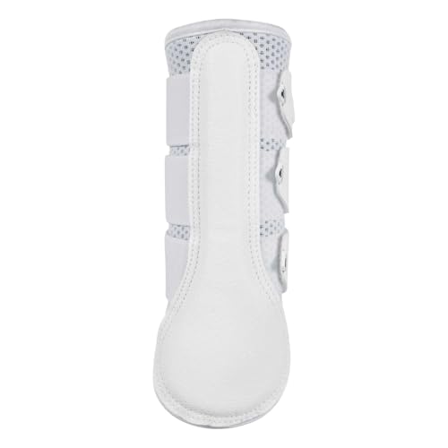 Bottes perforées de protection cheval Acavallo Hind Brossage blanc taille L - 3