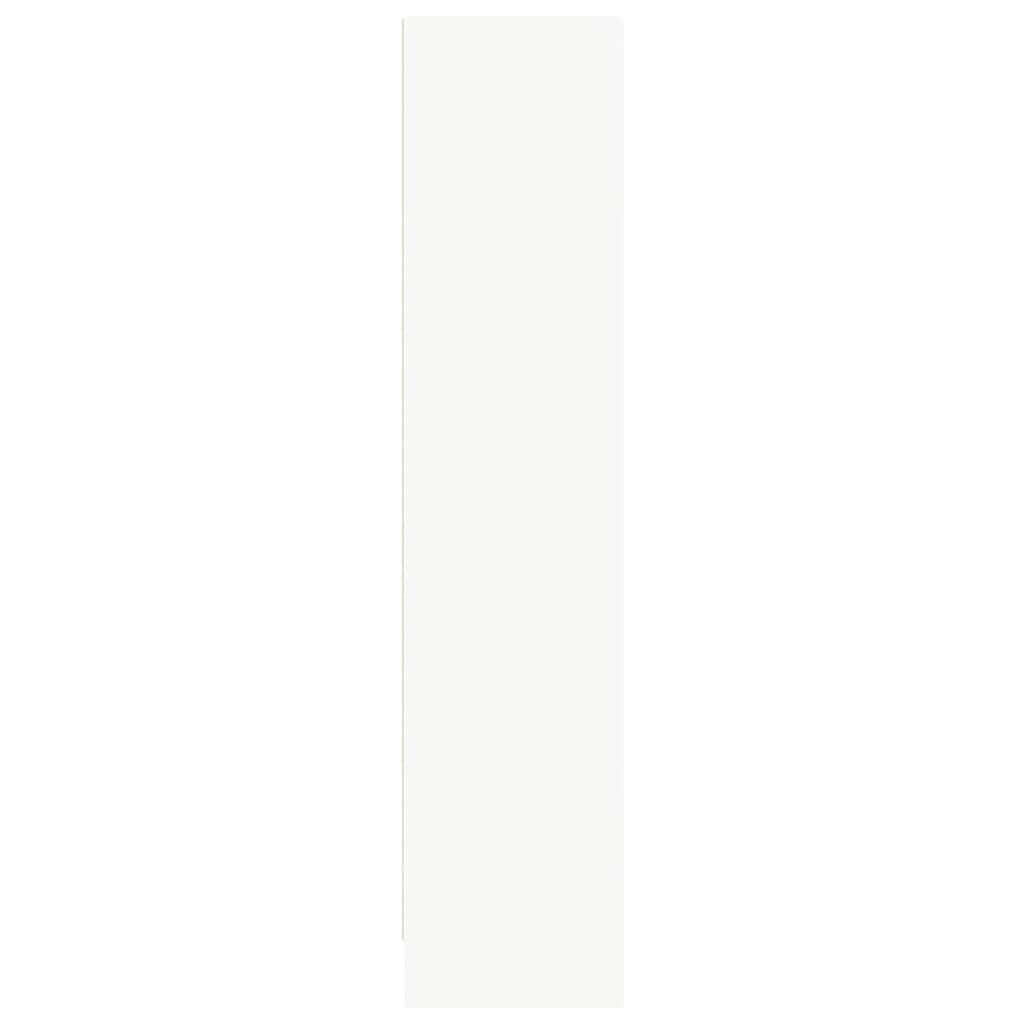 Regał na książki, biały, 80 x 24 x 109 cm, materiał drewnopochodny, regał stojący z otwartymi półkami, uniwersalny organizer na książki, DVD, dekoracje, półki do przechowywania do salonu
