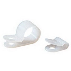 Ideal IT125CCL-C Natural Nylon Clamps, 3/8 Width x .050 Thickness (Pack of 100)