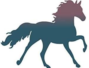 Calcomanías de vinilo para automóvil, diseño de caballo al galope, calcomanías de parachoques para autos, camiones, laptop, botellas de agua, bolsas