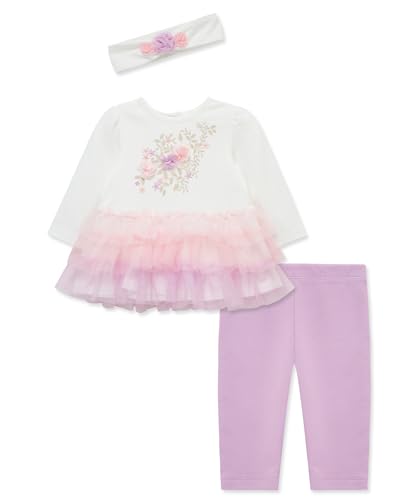 Little Me Clothes for Baby Girls' Tutu Shirt and Legging Set, 3 Months to 24 Months