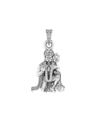 Pendentif Dieu Bajrang Bali en argent sterling 925 Mtrolls pour homme et femme