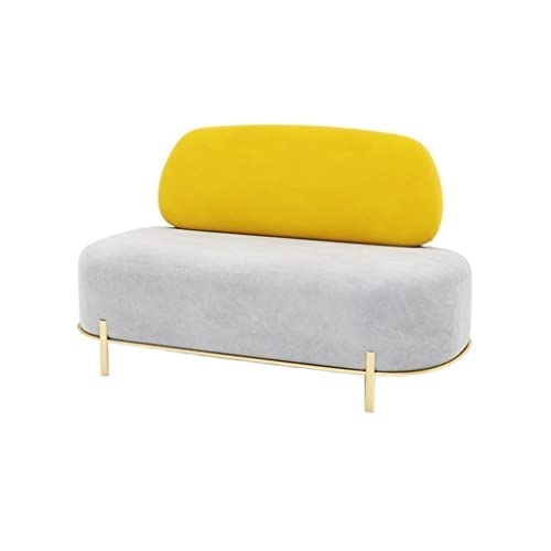 GELASIGE Sofá pequeño de 27 pulgadas de ancho, silla de recepción de hotel, sofá de oficina, hogar, sala de estar, dormitorio, sofá de descanso, sillones pequeños para espacios pequeños (B,M)