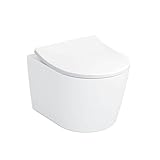 TOTO® CT427CFG#01 RP® Compact Wall-Hung Elongated Toilet Bowl, Cotton White