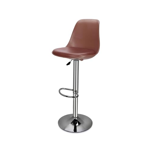 Image of activa Rapid Bar Stool Chair with Height Adjustable Design, Padded Seat & Footrest | Modern Metal Counter Stool for Kitchen, Home, Bar & Cafe Seating | Durable Comfort Chair (Tan, Set of 1)