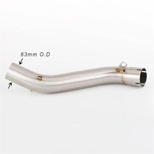 Tuyau d'échappement slip-on résistant aux fuites de gaz, raccord 63mm pour Honda CB650 et CBR650
