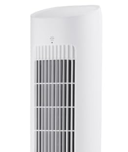 Image of HIFRESH Air Cooler for Home w /Aroma Diffuser, 107CM Portable Fan, Touch & Remote, 4 Modes & 3 Speeds, 26Ft Air Throw, 12H Timer, 4 Ice Packs, Auto Rotation, Tower Cooler for Home - Blue