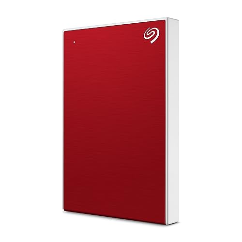 Image of Seagate One Touch 2TB External HDD with Password Protection - Red, for Windows and Mac, with 3 yr Data Recovery Services, (STKY2000403)