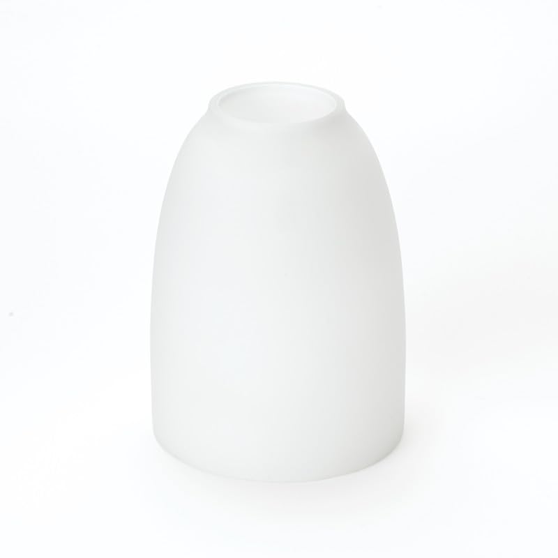 ORION LIGHTSTYLE Vetro per lampada vetro di ricambio paralume per lampade E14, foro 36 mm, altezza 110 mm, bianco opale, opaco