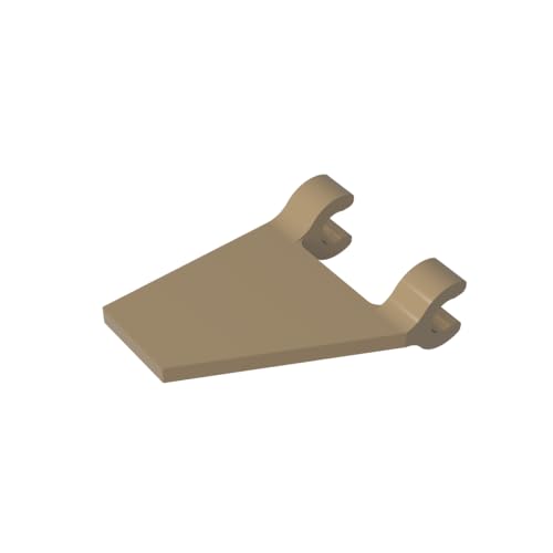 Classic Bricks GDS-895-034 Flag 2 x 2 Trapezoid with 2 Clips [Thick U Clips] Compatible with Lego Parts 44676 100% Compatible with Lego and All Major Brick Brands