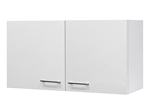 Smart Möbel Küchen-Hängeschrank, Weiß, 100 cm breit