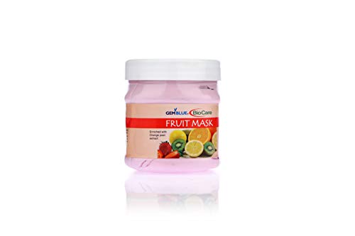 Image of Gemblue BioCare Face Mask - 500ml | Deep Cleansing & Brightening Facial Mask | For All Skin Types | Salon-Grade Skincare | Paraben-Free (500 ml, Fruit Mask)
