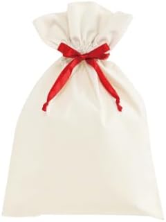 （09:30時点） 【1枚入り】ヘッズ クリスマス ラッピング袋 コットン巾着 W380×H570mm S 1枚入 サテンリボン ギフト袋 サンタ HEADS AM-MRR-KBS