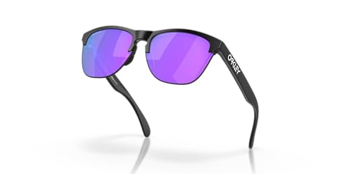 Image of Oakley Man Sunglasses Matte Black Frame, Prizm Violet Lenses, 63MM