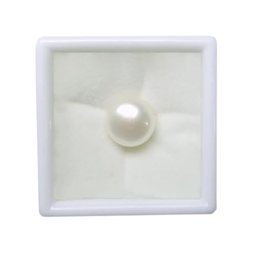 Perle blanche Moti 8,55 Ratti, cadeau précieux homme et femme