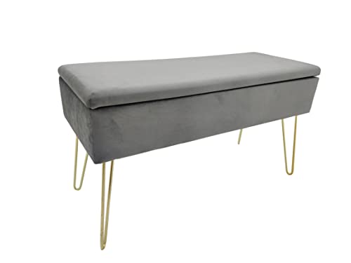 ECHTWERK Sitzbank “Scarlett“, Polsterbank mit Samtbezug,...