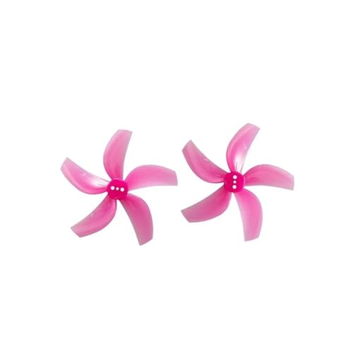 Hélice à 5 pales D63-5 anti-vibration pour drone FPV rose