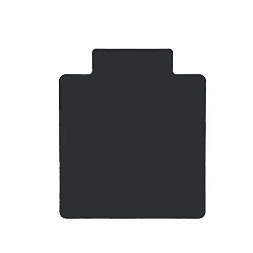 Image of Office Desk Chair Mat with Lip - PVC Mat for Hard Floor Protection, Black, 36 Inches x 48 Inches, Made in The USA, Home Office Supplies, Made in The USA