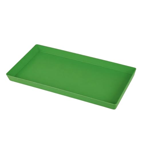 Image of Dwet Plastic Inverter Battery Tray for Tall Tubular Battery | Heavy Duty Battery Drip Tray with Raised Edges | Floor Protection Base Stand for Inverter Battery | 53 x 22 cm | Green (Pack of 1)