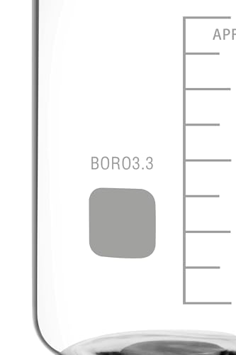 Bécher de mesure en verre borosilicate 3.3 gradué de 50ml et 100ml - 6