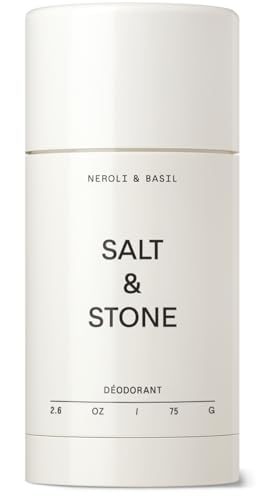 SALT & STONE Aluminum Free Deodorant | Extra Strength 48 Hour Protection for Women & Men | Made with Seaweed Extracts, Niacinamide & Prebiotics (Neroli & Basil)