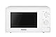 Panasonic NN-E20JWMEPG Mikrowelle mit Glasdrehteller, 20 l, 800 W, Auftaufunktion, 5 Leistungsstufen, Timer, Weiß