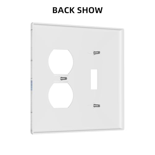 Decorative Outlet Covers Blue Flower Bottles Wood Plank 2 Gang Wall Plate Cover Single Toggle Duplex Combo Two Switch Light Switch Cover Plate Jumbo Dual Gfci Faceplate