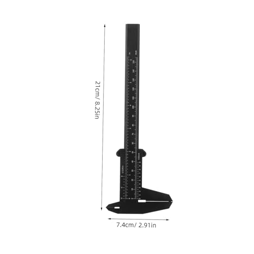 Calibradores de plástico Hemobllo 2pcs doble cabeza miniatura 2