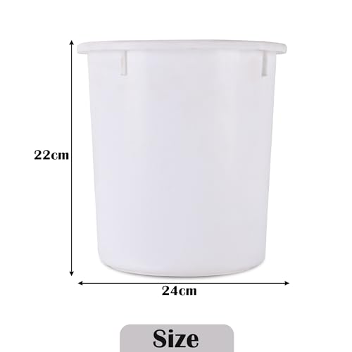 Image of Heart Home Pack of 2 Open-Top 5 Liters Dustbin for Bedroom, Bathroom & Kitchen | Durable & Portable Garbage Bin for Daily Household Use | Dustbin for Office /Small Spaces | White
