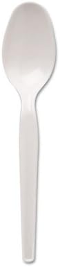 Dixie Plastic Cutlery Heavy Mediumweight Teaspoons White - Dixie TM217