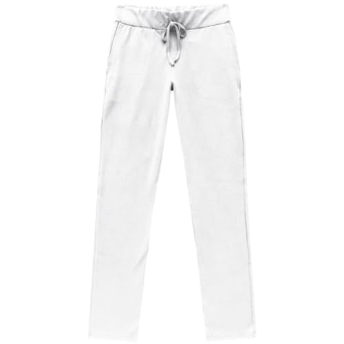 Calça Moletom Reta Feminina Malwee Ref. 50964 Cor:Branco;Tamanho:G