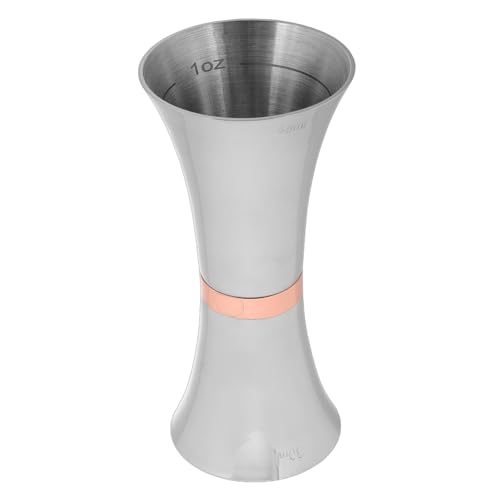 OFFSCH Stainless Steel Jigger Measurement Tool 2-in- Measure Cup for Bartenders and Mixologists