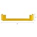 Global Industrial Pallet Rack End Protector, Double End, 36''L, 3/8'' Thick, Yellow