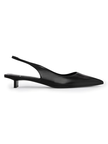 Stella 25MM Metallic Leather Kitten Heels