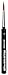 Produktbild da Vinci Travel Series 1573 CosmoTop Spin Aquarellpinsel, rund, synthetisch mit Schutzhüllengriff, 5