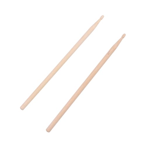 Baquetas de madera para batería, 43 cm, tipo 2B, color amarillo claro, par