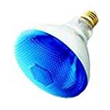 BR38 Blue Outdoor FLOODLIGHT Bulb 100 WATTS Long Life Blue Light Bulb Supra Life