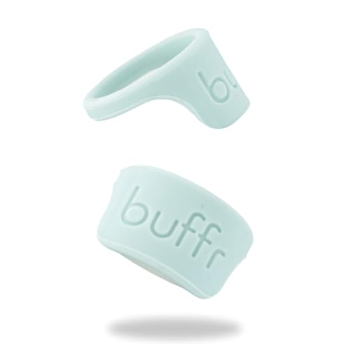 BUFFR Silicone Ring Protector for Working Out Wedding Ring Protector Rubber Ring Guard for Women Light Blue Size 6