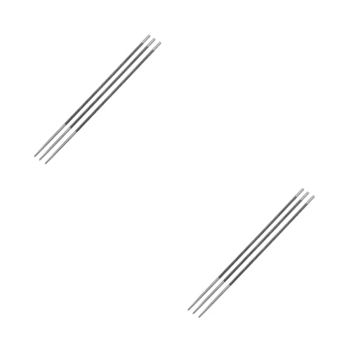 Set di 3 lime a catena da 4,0 mm, 4,8 mm, 5,5 mm, accessori per catena, in acciaio rotondo, resistente all'usura, set di strumenti artigianali