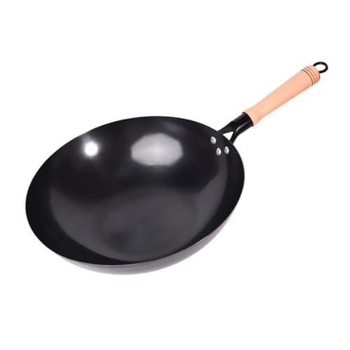 Wok de hierro fondo plano 32 cm miniatura 1