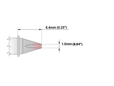 Image of Thermaltronics PM60CH179 Chisel 30deg 1.0mm (0.04in)
