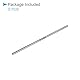 CoCud Runde Stahl Rod 6mm Durchmesser 200mm Länge Schnellstahl Stab Stock Handwerk DIY Werkzeug - (Anwendungen: für Bohrmaschinen Bohrwerk) 2Stk