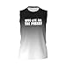 Who Ate All The Pusssy Men's Tank Tops Quick Dry Workout Gym Sleeveless Muscle Shirts Summer Beach Swim Shirt,Large Black