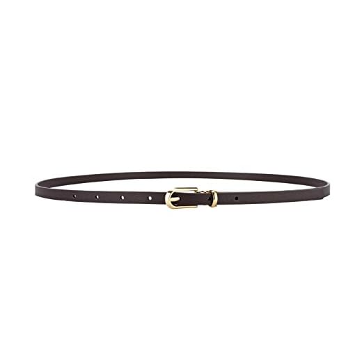 Women's Classic Simple Detachable And Slimming Leather Belt Men's Cowboy Belt (Coffee, One Size)
