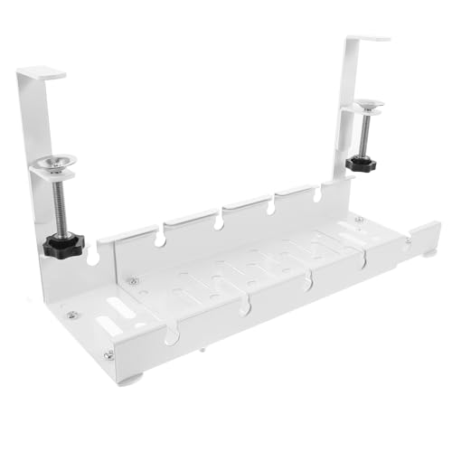Rangement compact de bureau extensible pour éliminer le désordre des câbles