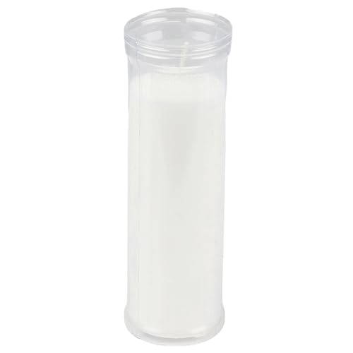 Miniatura 2 de Paquete De 12 Velones Litúrgicos Blancos De Parafina - 18x6 Cm, 105 Horas De Duración, Mecha De Algodón Puro, Sin Perfume, Con Envase Protector