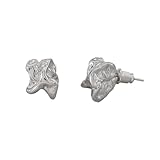 SanKristo Pendientes de Aguja de Plata de ley 925 con Diseño Geométrico de Lava para Mujer, Pendientes de Aguja Hipoalergénicos y Brillantes, Joya Ideal para Regalar a Ella, Plata