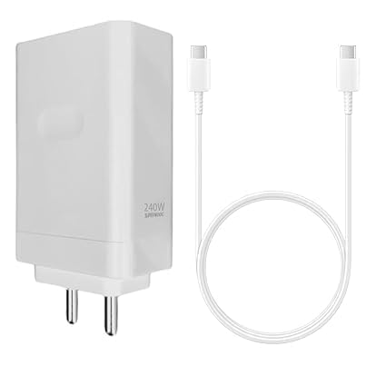 Image of Original SUPERVOOC 240W Hyper Charger Combo Compatible with Realme Type C Devices Mobile Charger (DEC67)
