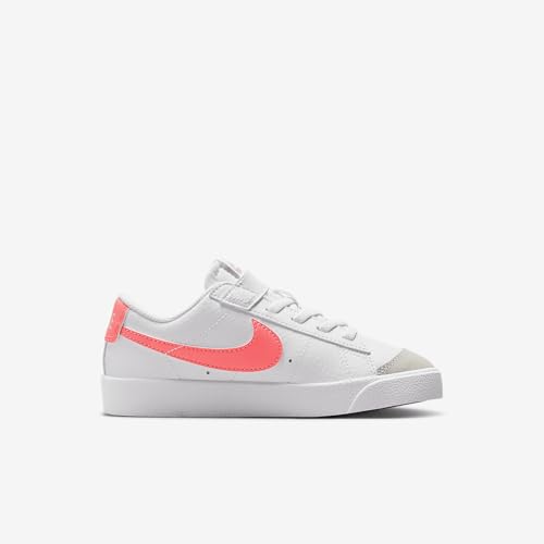 Nike Blazer Low '77 Little Kids' Shoes (DA4075-130, White/Echo Pink/Magic Ember)3