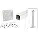 CRL P36KW Sky White 200, 300, 350, and 400 Series 36" Surface Mount Post Kit